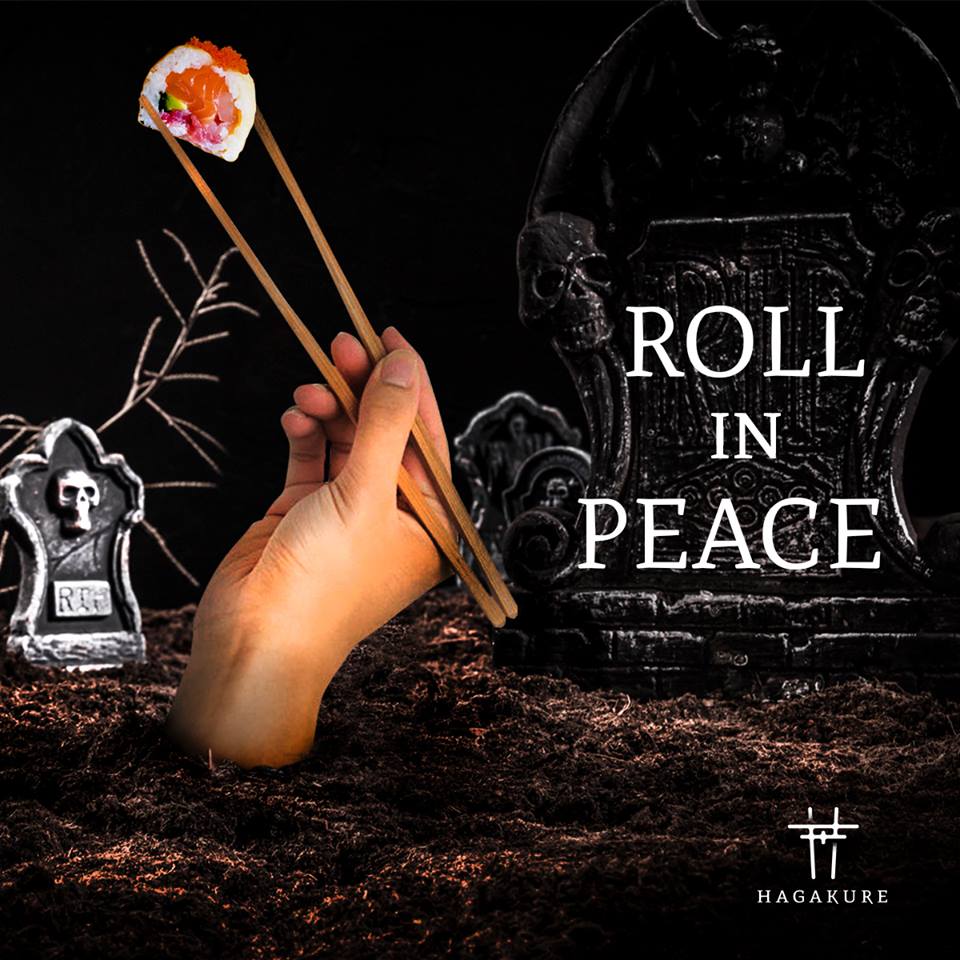 hagakure sushi fusion ROLL IN PEACE! <br> HALLOWEEN @ HAGAKURE