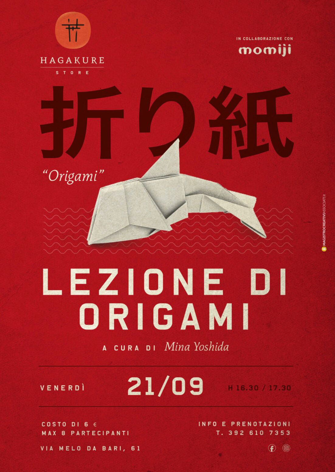 hagakure sushi fusion SAVE THE DATE - LEZIONE DI ORIGAMI