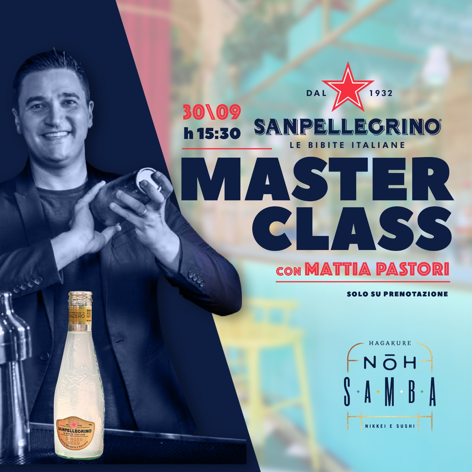 hagakure sushi fusion 30/09 - Hagakure e Sanpellegrino con Mattia Pastori