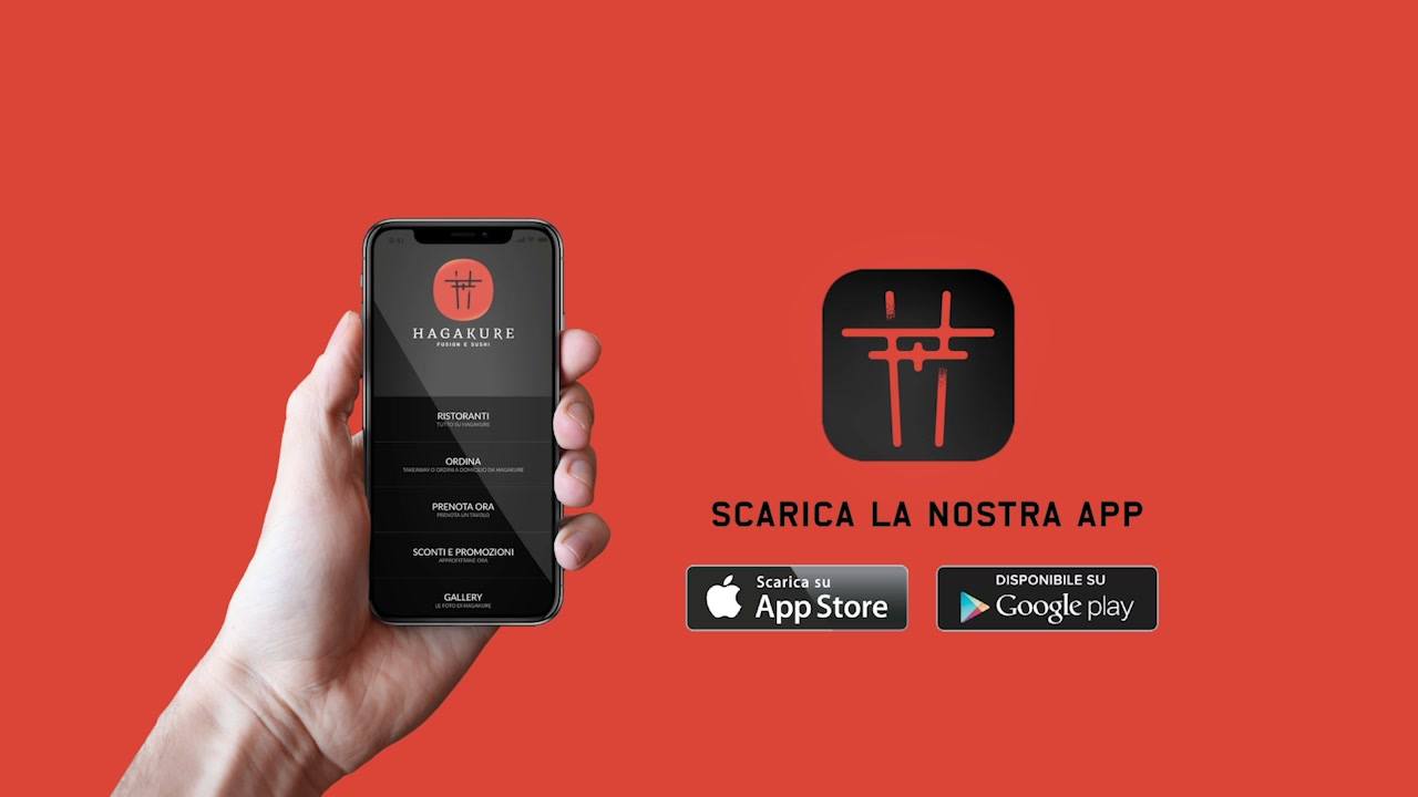 hagakure sushi fusion SCARICA HAGAKURE APP!