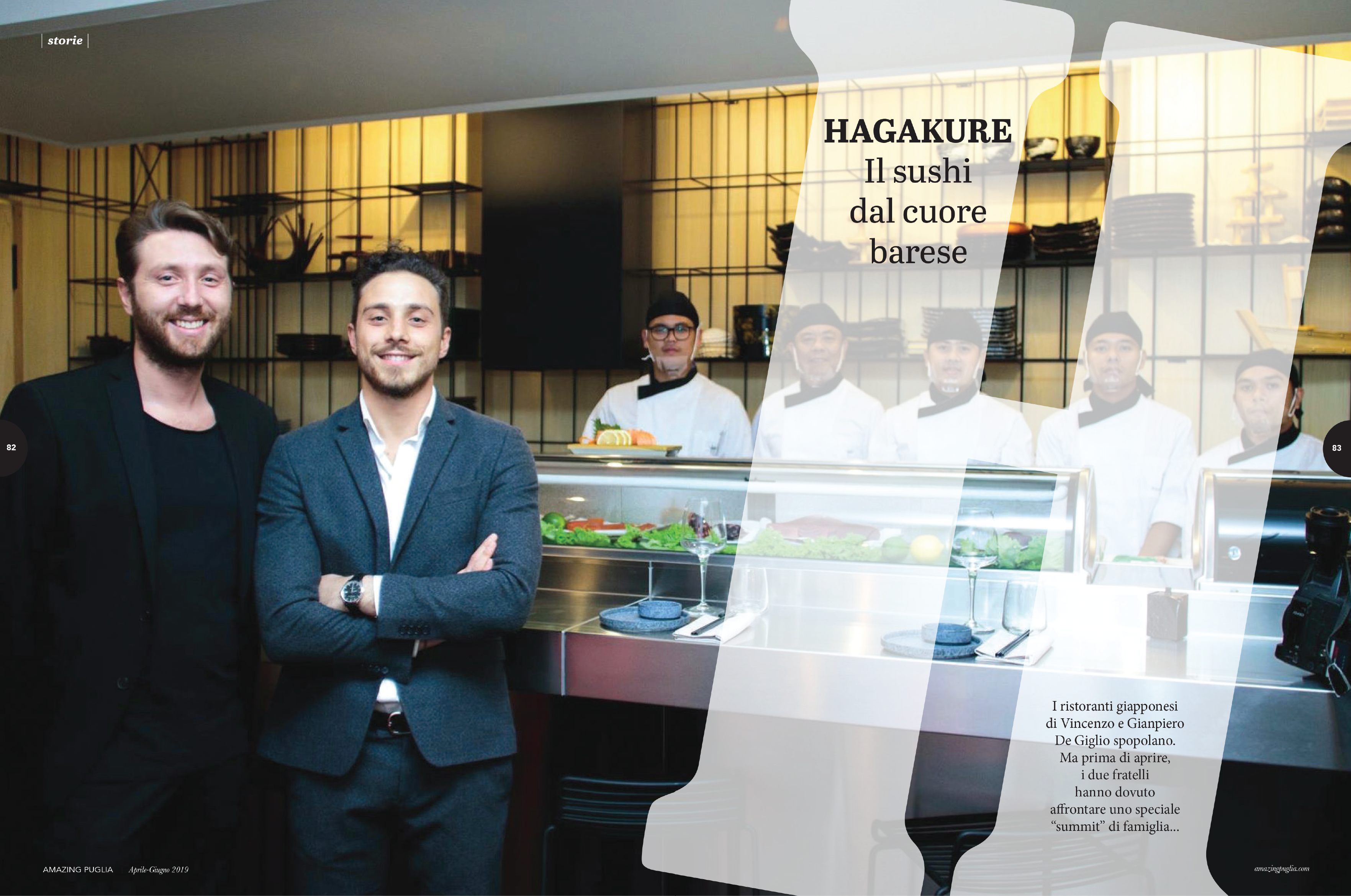 hagakure sushi fusion La storia di Hagakure sul magazine Amazing Puglia
